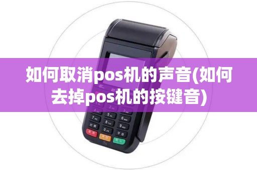 如何取消pos机的声音(如何去掉pos机的按键音)