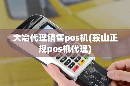 大冶代理销售pos机(鞍山正规pos机代理)