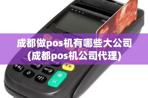 成都做pos机有哪些大公司(成都pos机公司代理)