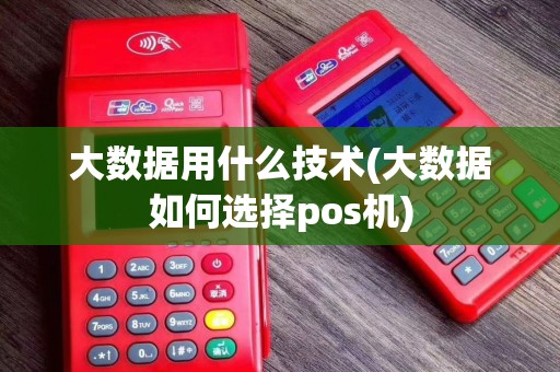 大数据用什么技术(大数据如何选择pos机)