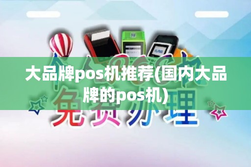 大品牌pos机推荐(国内大品牌的pos机)