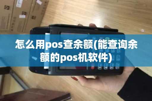 怎么用pos查余额(能查询余额的pos机软件)