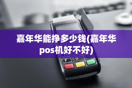 嘉年华能挣多少钱(嘉年华pos机好不好)