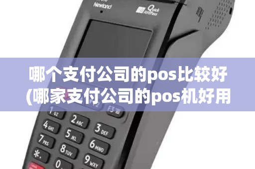 哪个支付公司的pos比较好(哪家支付公司的pos机好用)