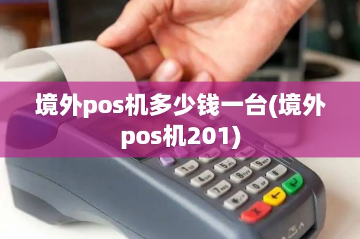 境外pos机多少钱一台(境外pos机201)