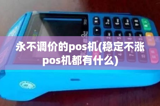 永不调价的pos机(稳定不涨pos机都有什么)