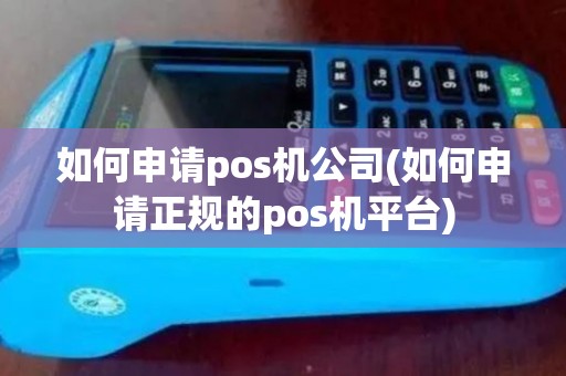 如何申请pos机公司(如何申请正规的pos机平台)