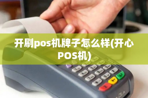 开刷pos机牌子怎么样(开心POS机)