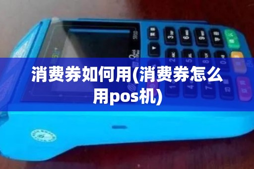 消费券如何用(消费券怎么用pos机)