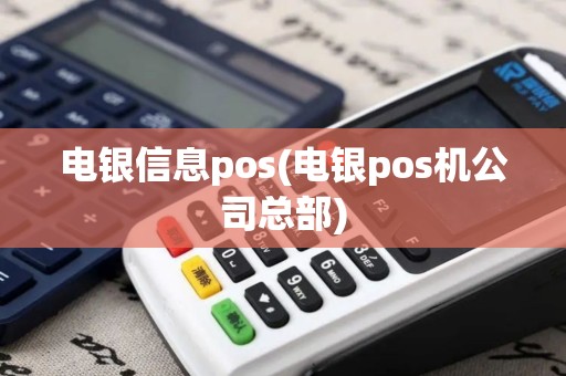 电银信息pos(电银pos机公司总部)