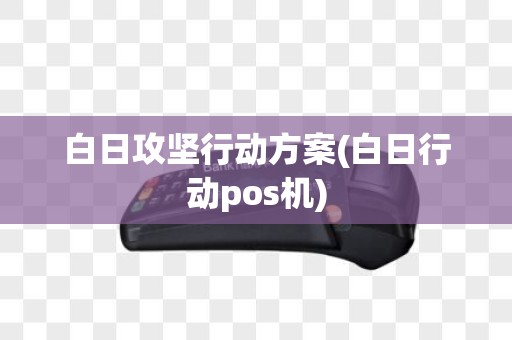白日攻坚行动方案(白日行动pos机)