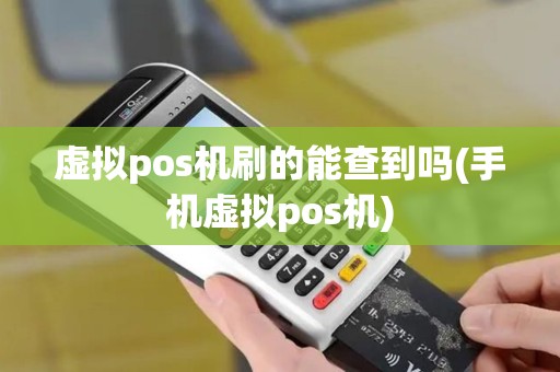 虚拟pos机刷的能查到吗(手机虚拟pos机)