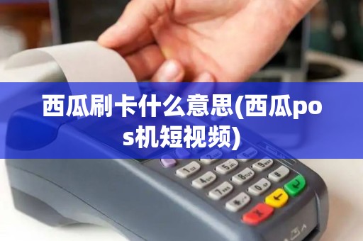 西瓜刷卡什么意思(西瓜pos机短视频)