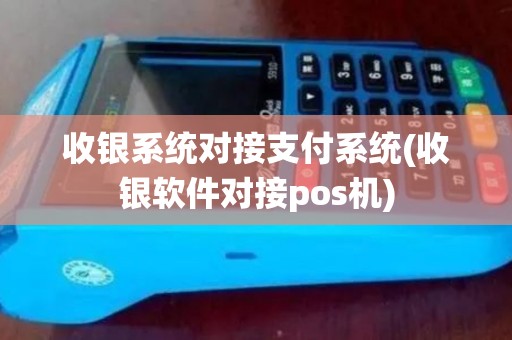 收银系统对接支付系统(收银软件对接pos机)