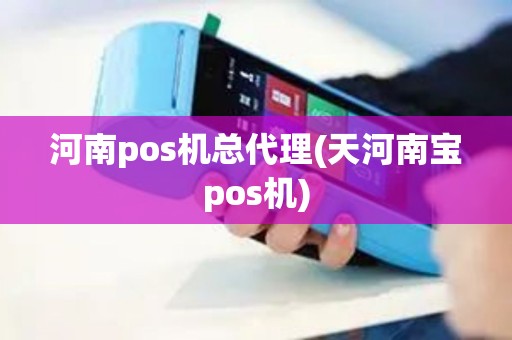 河南pos机总代理(天河南宝pos机)