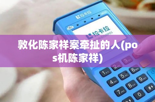 敦化陈家祥案牵扯的人(pos机陈家祥)
