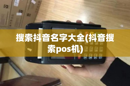 搜索抖音名字大全(抖音搜索pos机)
