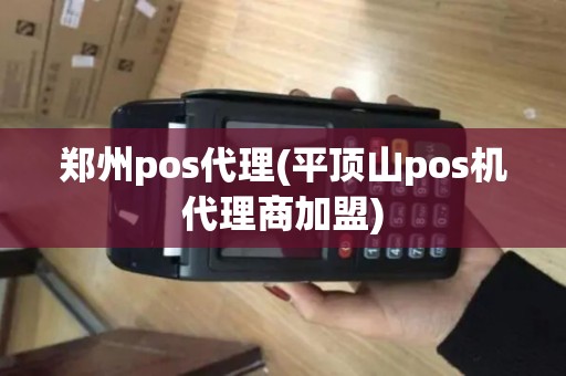 郑州pos代理(平顶山pos机代理商加盟)