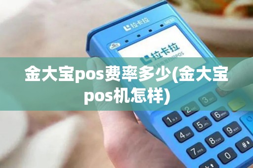 金大宝pos费率多少(金大宝pos机怎样)