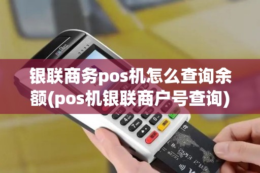 银联商务pos机怎么查询余额(pos机银联商户号查询)