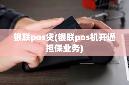 银联pos贷(银联pos机开通担保业务)