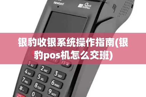 银豹收银系统操作指南(银豹pos机怎么交班)