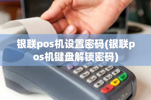 银联pos机设置密码(银联pos机键盘解锁密码)