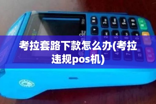 考拉套路下款怎么办(考拉违规pos机)