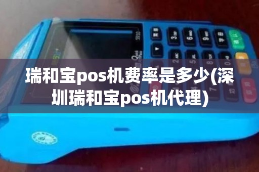 瑞和宝pos机费率是多少(深圳瑞和宝pos机代理)