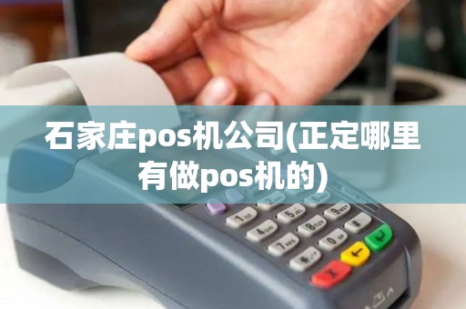 石家庄pos机公司(正定哪里有做pos机的)