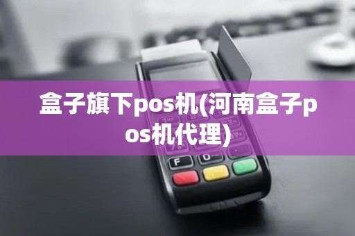 盒子旗下pos机(河南盒子pos机代理)