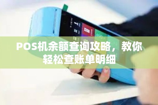 POS机余额查询攻略，教你轻松查账单明细