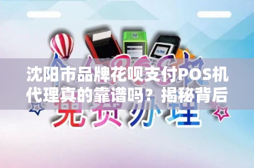 沈阳市品牌花呗支付POS机代理真的靠谱吗？揭秘背后3大陷阱与5个避坑指南！
