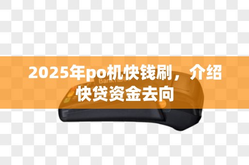 2025年po机快钱刷，介绍快贷资金去向