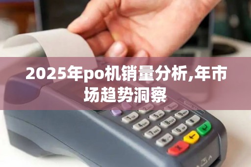 2025年po机销量分析,年市场趋势洞察