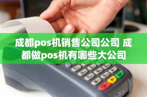 成都pos机销售公司公司 成都做pos机有哪些大公司