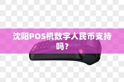 沈阳POS机数字人民币支持吗？