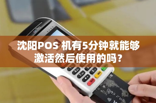 沈阳POS 机有5分钟就能够激活然后使用的吗？