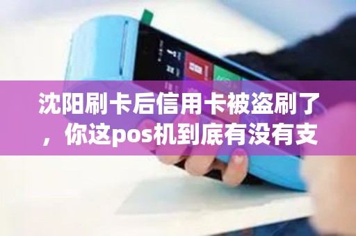 沈阳刷卡后信用卡被盗刷了，你这pos机到底有没有支付牌照？