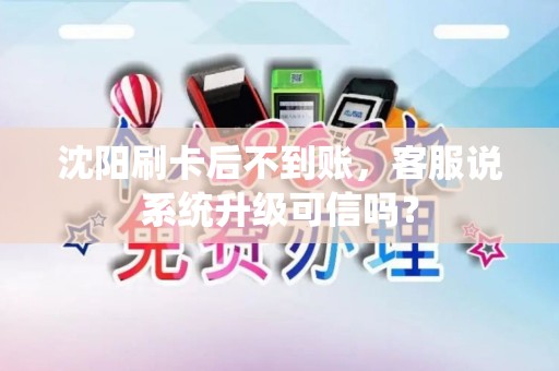 沈阳刷卡后不到账，客服说系统升级可信吗？