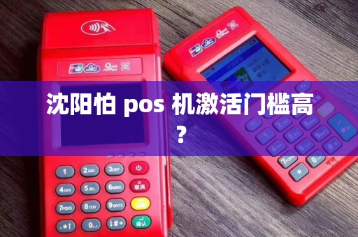 沈阳怕 pos 机激活门槛高？