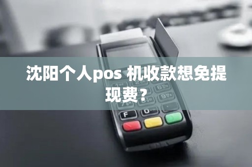 沈阳个人pos 机收款想免提现费？