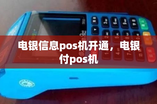 电银信息pos机开通，电银付pos机