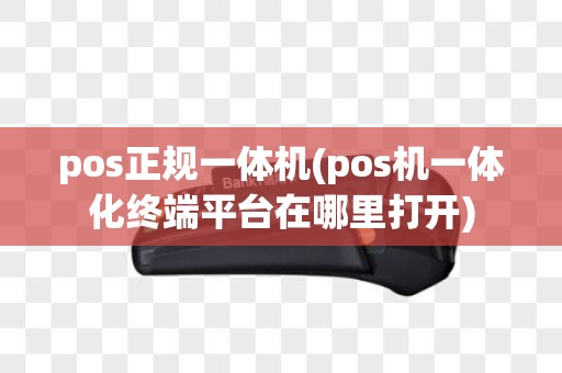 pos正规一体机(pos机一体化终端平台在哪里打开)