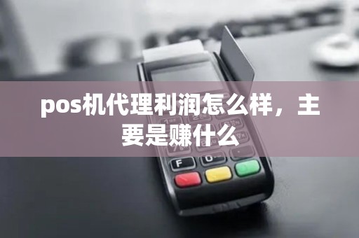 pos机代理利润怎么样，主要是赚什么