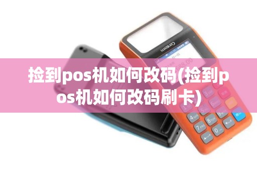 捡到pos机如何改码(捡到pos机如何改码刷卡)
