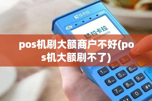 pos机刷大额商户不好(pos机大额刷不了)