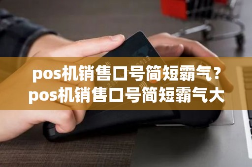pos机销售口号简短霸气？pos机销售口号简短霸气大全