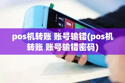 pos机转账 账号输错(pos机转账 账号输错密码)
