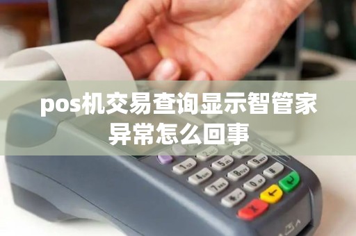 pos机交易查询显示智管家异常怎么回事